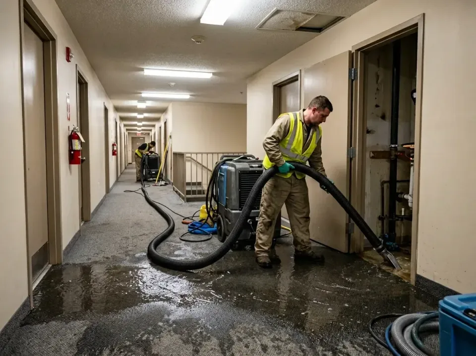 multi-unit-apartment-hallway-f-005 — frequently asked questions, Emergency Burst Pipe Water Extraction & Removal in Beach Ci…